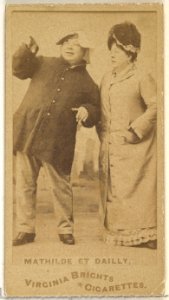 Mathilde et Dailly, from the Actors and Actresses series (N45, Type 1) for Virginia Brights Cigarettes MET DP829632