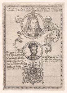 Mary, Queen of Scots with her son, James I, King of England, Scotland and Ireland Met DP890049