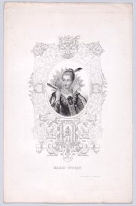Mary, Queen of Scots set in an ornamental frame Met DP890073