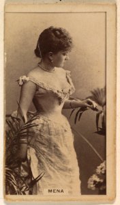 Mena, from the Actresses series (N245) issued by Kinney Brothers to promote Sweet Caporal Cigarettes MET DP859115