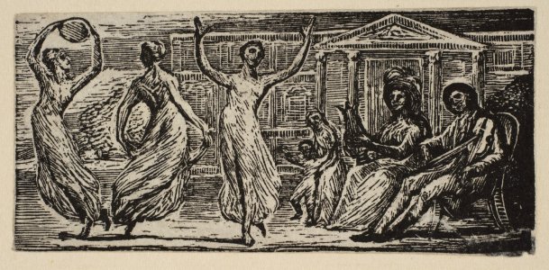 Menalcus Watching Women Dance, from Thornton's Pastorals of Virgil MET DP816637