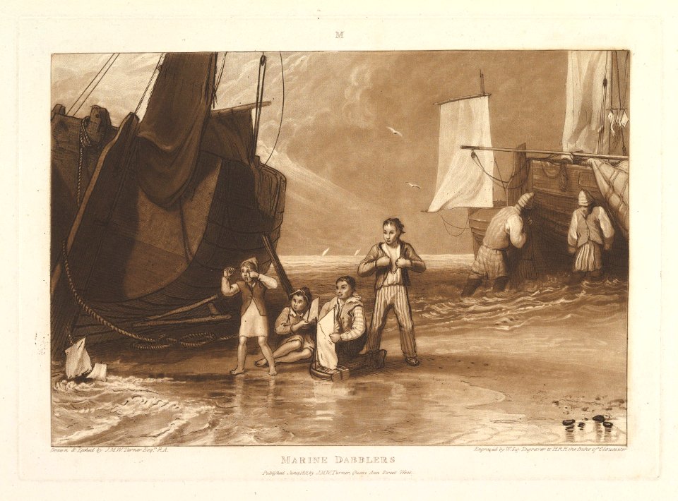 Marine Dabblers (Liber Studiorum, part VI, plate 29) MET DP821406
