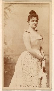 Miss Sylvia, from the Actresses series (N245) issued by Kinney Brothers to promote Sweet Caporal Cigarettes MET DP859684