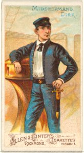 Midshipman's Dirk, from the Arms of All Nations series (N3) for Allen & Ginter Cigarettes Brands MET DP828702