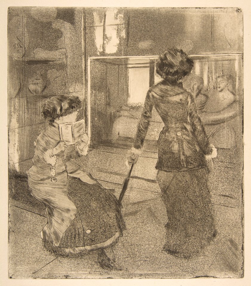 Mary Cassatt at the Louvre- The Etruscan Gallery MET DP817191