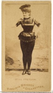 Miss Stetson, from the Actors and Actresses series (N45, Type 1) for Virginia Brights Cigarettes MET DP830023