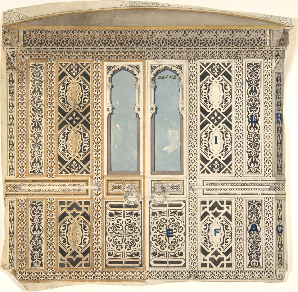 Moorish Wall Elevation MET DP806258