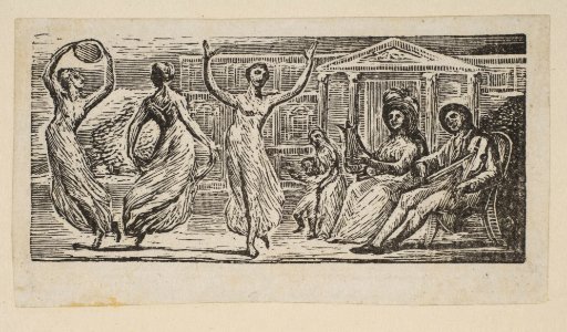 Menalcus Watching Women Dance, from Thornton's Pastorals of Virgil MET DP816569