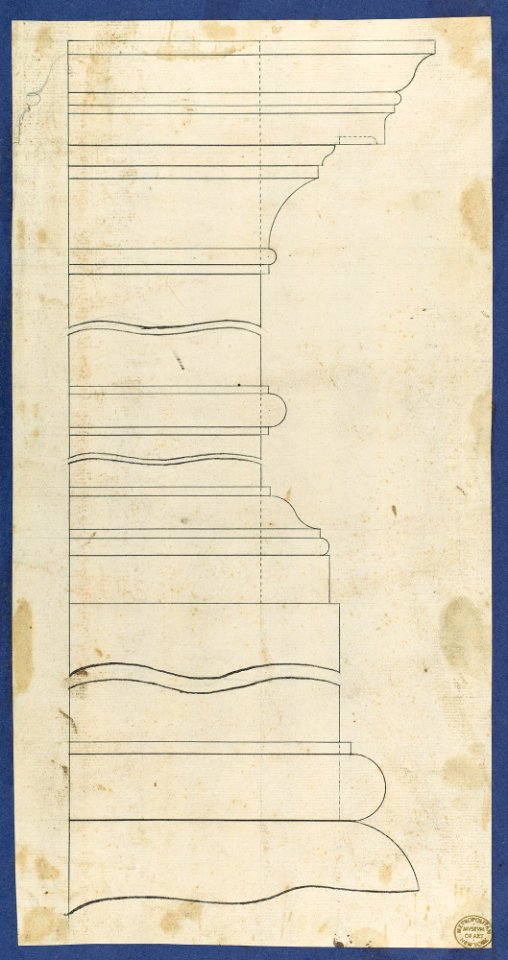 Moldings for Gothic Library Bookcase, from Chippendale Drawings, Vol. II MET DP118259