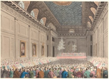 Meeting in Freemasons' Hall, Great Queen Street, London Met DP885270