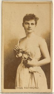 Miss Raymond, from the Actors and Actresses series (N45, Type 8) for Virginia Brights Cigarettes MET DP831595