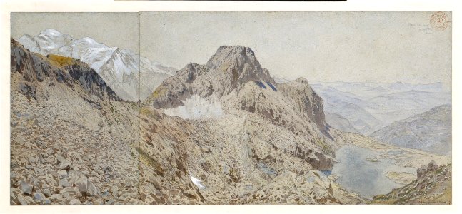 Mont-Blanc Seen from the Massif, Les Aiguilles Rouges MET DR1017