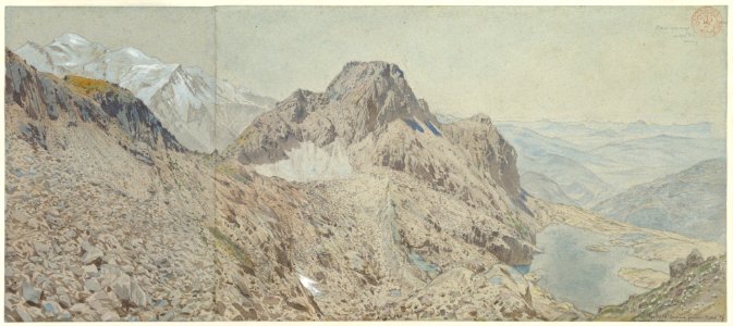 Mont-Blanc Seen from the Massif, Les Aiguilles Rouges MET DP828966