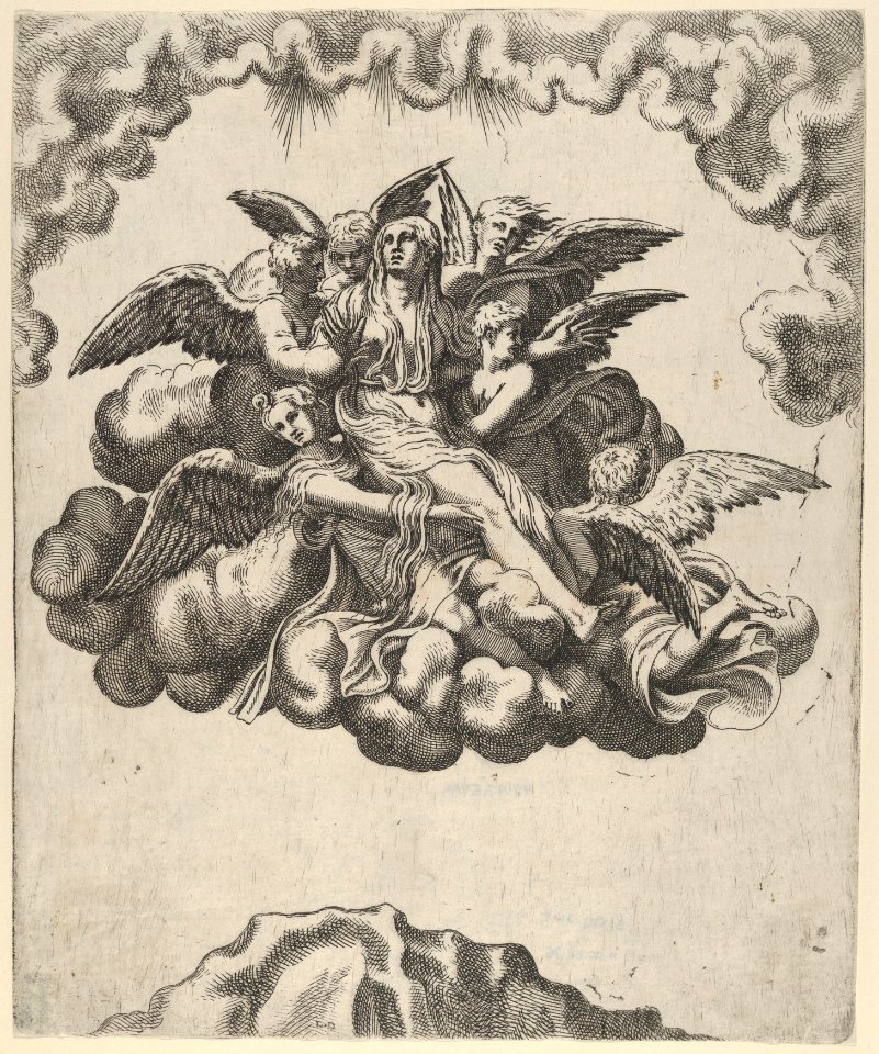 Mary Magdalene Carried to Heaven MET DP855020