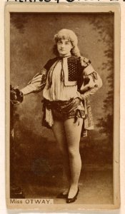 Miss Otway, from the Actresses series (N245) issued by Kinney Brothers to promote Sweet Caporal Cigarettes MET DP859284