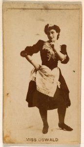 Miss Oswald, from the Actresses series (N245) issued by Kinney Brothers to promote Sweet Caporal Cigarettes MET DP859281