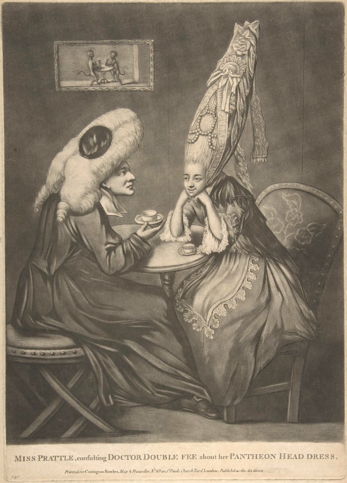Miss Prattle Consulting Doctor Double Fee about her Pantheon Head Dress MET DP808229