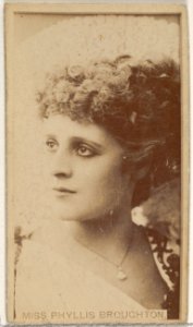 Miss Phyllis Broughton, from the Actors and Actresses series (N45, Type 8) for Virginia Brights Cigarettes MET DP831403