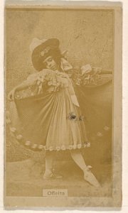 Miss Ofleita, from the Actresses series (N245) issued by Kinney Brothers to promote Sweet Caporal Cigarettes MET DP859261