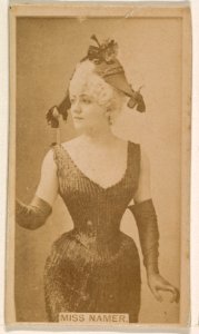 Miss Namer, from the Actresses series (N245) issued by Kinney Brothers to promote Sweet Caporal Cigarettes MET DP859196