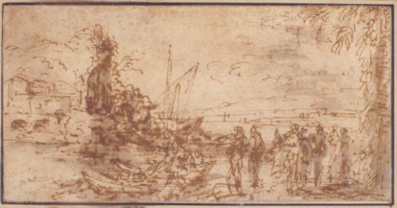Marine landscape with figures MET 1970.101.18