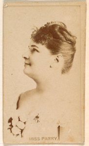 Miss Parry, from the Actresses series (N245) issued by Kinney Brothers to promote Sweet Caporal Cigarettes MET DP859302