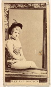 May Ten Broeck, from the Actresses series (N245) issued by Kinney Brothers to promote Sweet Caporal Cigarettes MET DP859702