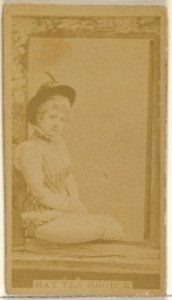 May Ten Broeck, from the Actors and Actresses series (N45, Type 8) for Virginia Brights Cigarettes MET DP831630
