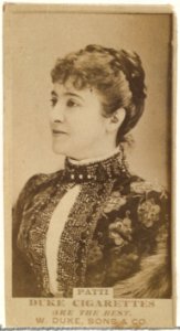 Miss Patti, from the Actors and Actresses series (N145-7) issued by Duke Sons & Co. to promote Duke Cigarettes MET DP840477