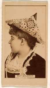 May Waldron, from the Actresses series (N245) issued by Kinney Brothers to promote Sweet Caporal Cigarettes MET DP859821