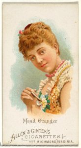 Maud Granger, from World's Beauties, Series 1 (N26) for Allen & Ginter Cigarettes MET DP838097