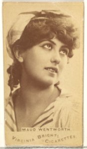 Maud Wentworth, from the Actors and Actresses series (N45, Type 1) for Virginia Brights Cigarettes MET DP830098