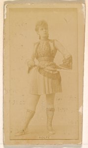 Miss Rolfe, from the Actresses series (N245) issued by Kinney Brothers to promote Sweet Caporal Cigarettes MET DP859441