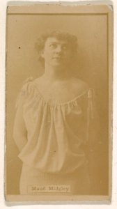 Maud Midgley, from the Actresses series (N245) issued by Kinney Brothers to promote Sweet Caporal Cigarettes MET DP859129