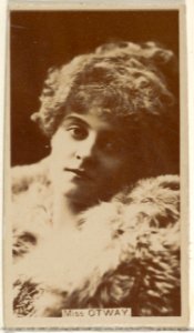 Miss Otway, from the Actors and Actresses series (N45, Type 8) for Virginia Brights Cigarettes MET DP831722