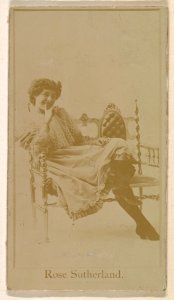 Miss Rose Sutherland, from the Actresses series (N245) issued by Kinney Brothers to promote Sweet Caporal Cigarettes MET DP859676