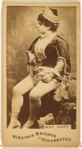 May Hart, from the Actors and Actresses series (N45, Type 1) for Virginia Brights Cigarettes MET DP829557