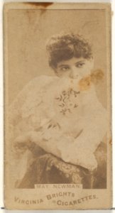 May Newman, from the Actors and Actresses series (N45, Type 1) for Virginia Brights Cigarettes MET DP830356