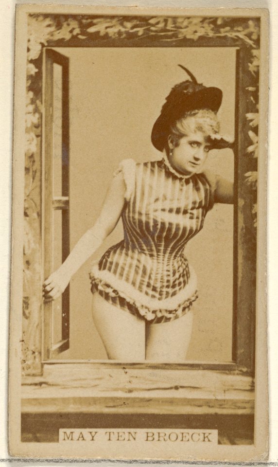 May Ten Broeck, from the Actors and Actresses series (N45, Type 8) for Virginia Brights Cigarettes MET DP831631