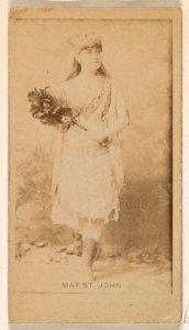 May St. John, from the Actresses series (N245) issued by Kinney Brothers to promote Sweet Caporal Cigarettes MET DP859623