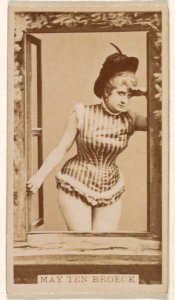 May Ten Broeck, from the Actresses series (N245) issued by Kinney Brothers to promote Sweet Caporal Cigarettes MET DP859703