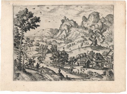 Mountain Landscape with Falconers MET DP875196