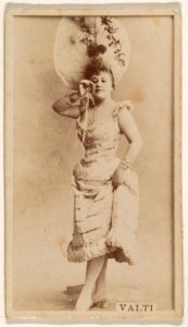 Miss Valti, from the Actresses series (N245) issued by Kinney Brothers to promote Sweet Caporal Cigarettes MET DP859754