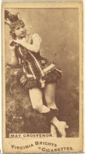May Grosvernor, from the Actors and Actresses series (N45, Type 1) for Virginia Brights Cigarettes MET DP829620