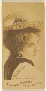 Miss Vaughan, from the Actors and Actresses series (N45, Type 1) for Virginia Brights Cigarettes MET DP831872