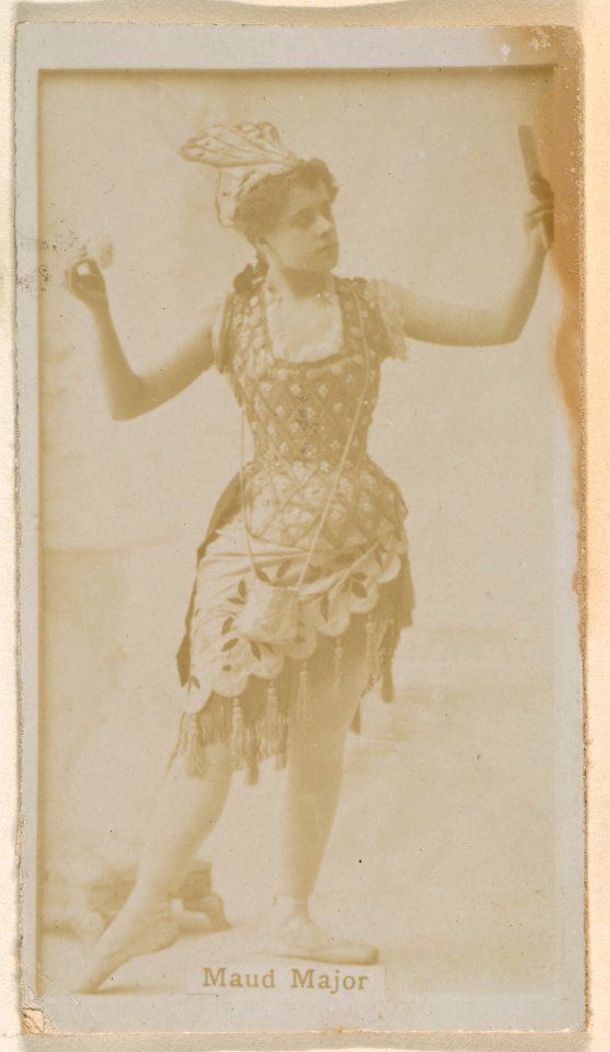 Maud Major, from the Actresses series (N245) issued by Kinney Brothers to promote Sweet Caporal Cigarettes MET DP859036