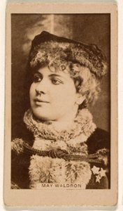May Waldron, from the Actresses series (N245) issued by Kinney Brothers to promote Sweet Caporal Cigarettes MET DP859820