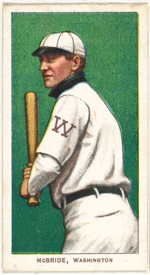 McBride, Washington, American League, from the White Border series (T206) for the American Tobacco Company MET DP843247