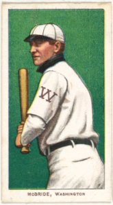 McBride, Washington, American League, from the White Border series (T206) for the American Tobacco Company MET DP843247