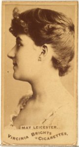 May Leicester, from the Actors and Actresses series (N45, Type 1) for Virginia Brights Cigarettes MET DP829782